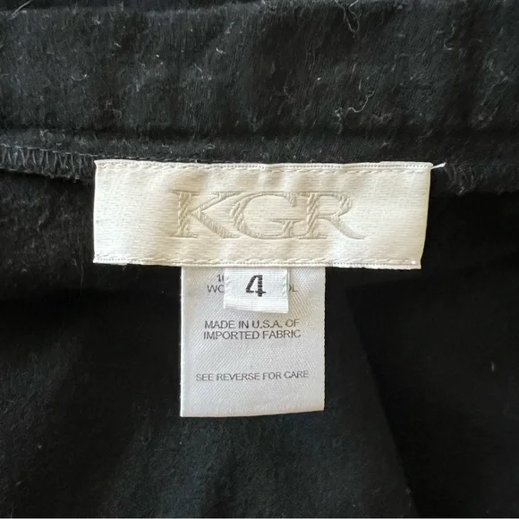 KGR Black Wool Wrap Maxi Skirt - Picture 6 of 7